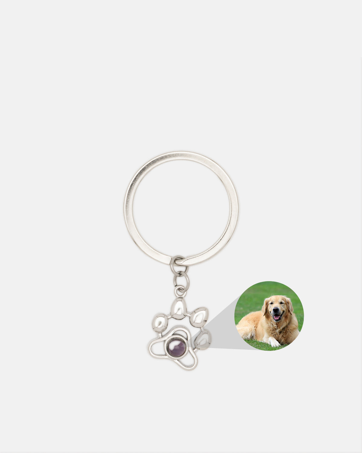 Circle Keyring - Personalized with photo