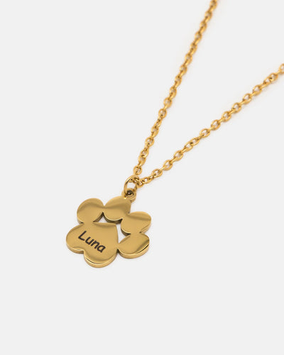 Paw Necklace - Personalized with name